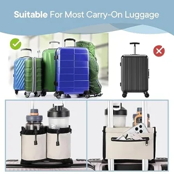 Convenient Extra Luggage Cup Holder for Travelers