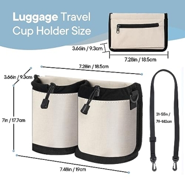 Convenient Extra Luggage Cup Holder for Travelers