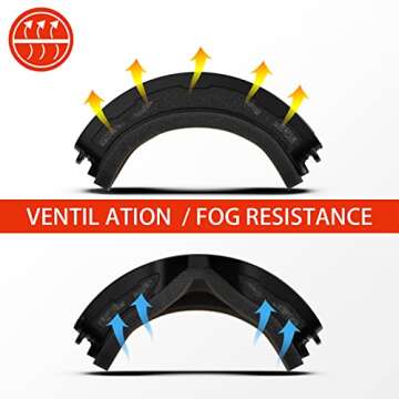 MONKEY FOREST Ski Goggles with Interchangeable Lens