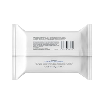 Gentle Makeup Remover Wipes for Sensitive Skin 25 Count