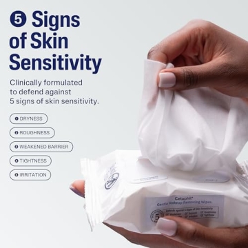 Gentle Makeup Remover Wipes for Sensitive Skin 25 Count