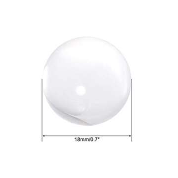 uxcell Clear Acrylic Contact Juggling Ball - 18mm 5pcs