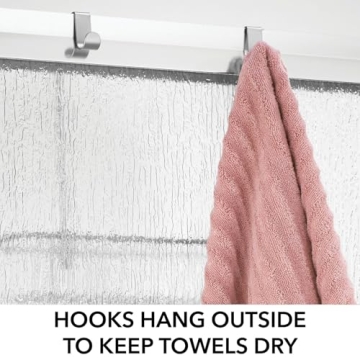 mDesign Shower Door Caddy for Organized Bathroom Storage