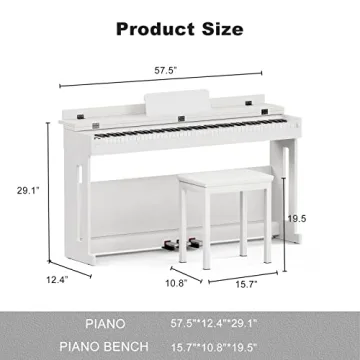 UMOMO 88 Weighted Key Digital Piano for All Musicians