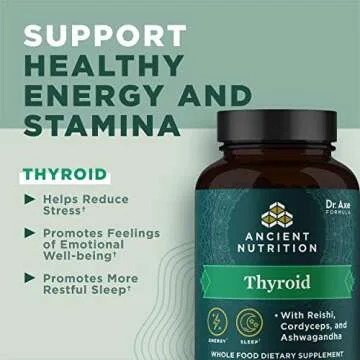 Thyroid Support Supplement with Ashwagandha by Ancient Nutrition