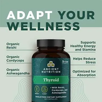Thyroid Support Supplement with Ashwagandha by Ancient Nutrition