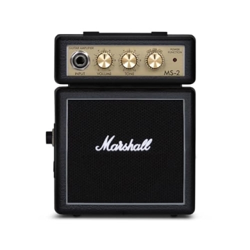 Compact Marshall MS2 Battery-Powered Guitar Amp with Great Sound Quality