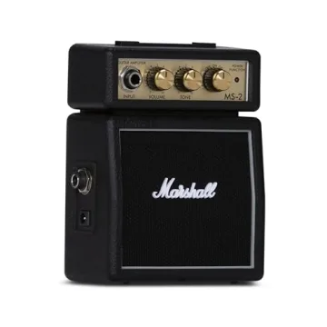 Portable Marshall MS2 Micro Guitar Amplifier for Musicians