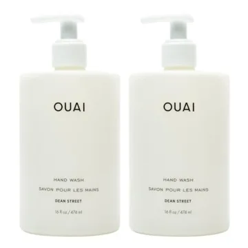 OUAI Hand Wash Full Size - Gentle Exfoliating Soap with Jojoba & Oils