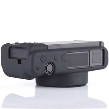 Camera Case for Sony ZV-1, ZV1 Camera Case Digital Camera Anti-Scratch Slim Fit Soft DSLR Camera Sleeve with ZV1 Screen Protector for Sony ZV-1 (Black)