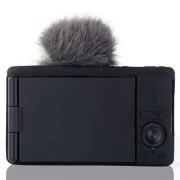 Camera Case for Sony ZV-1, ZV1 Camera Case Digital Camera Anti-Scratch Slim Fit Soft DSLR Camera Sleeve with ZV1 Screen Protector for Sony ZV-1 (Black)