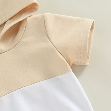 Stylish Infant Baby Boys Summer Hooded Outfit Set