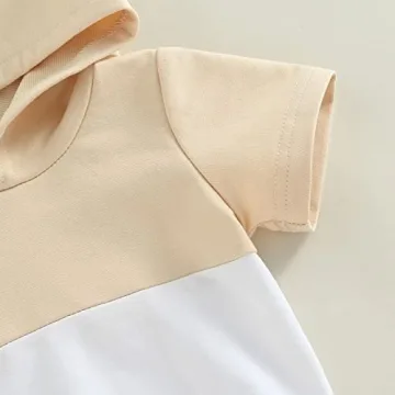 Stylish Infant Baby Boys Summer Hooded Outfit Set