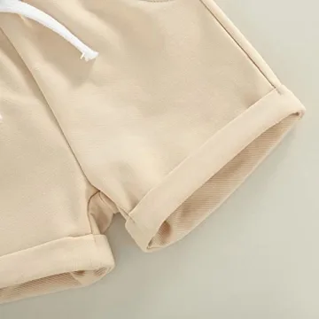 Stylish Infant Baby Boys Summer Hooded Outfit Set