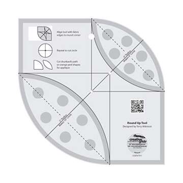 Creative Grids Round Up Tool for Precision Corner Rounding in Quilting