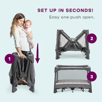 4moms Breeze GO Portable Playard for Easy Travel