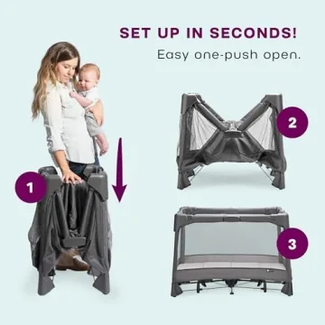 4moms Breeze GO Portable Playard for Easy Travel