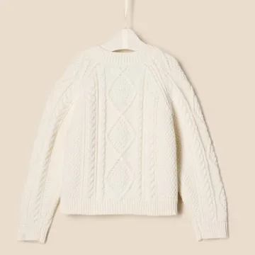 Cozy Unisex Babies' Fisherman Cardigan by Sofia Grainge