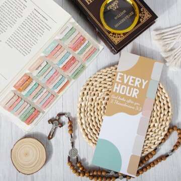 Bible Tabs for Women and Men,Bible Study Journaling Supplies,66 Old and New Testament Bible Index Tabs for Christian Gift