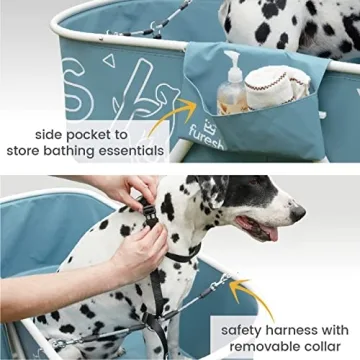 Furesh Big Dipper Portable Dog Bath Tub for Grooming