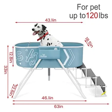 Furesh Big Dipper Portable Dog Bath Tub for Grooming