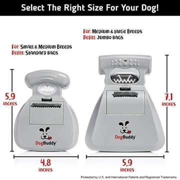 DogBuddy Pooper Scooper, Portable Dog Pooper Scooper, Poop Scooper for Small and Large Dogs, Pooper ...