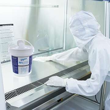 Wipex 96% Isopropyl Alcohol Wipes Electronic Wipes - Cleanrooms, Lab Alcohol Wipes, Electronic Cleaning Wipes for Sensitive Equipment, SMS Cloth Economy-Size - Bulk Alcohol Wipes (2 pack, 2000 wipes)