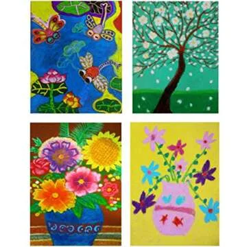 10 Sheets Color Sand Paper Cardstock Paper Colorful Sandpaper Sparkly Paper Craft Cardstock for Graffiti Oil Painting DIY Wrapping Birthday Party Decor Scrapbookfor