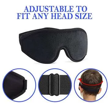 Sleep Mask for Kids - 3D Memory Foam Eye Cover