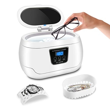 Ultrasonic Jewelry Cleaner - 20 Ounces, Digital Timer, and More