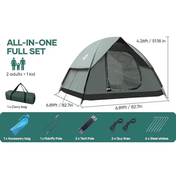 Lightweight Camping Tent for Family Outdoor Fun