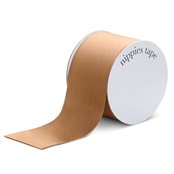 NIPPIES Breast Lift Tape - 2-inch Wide Adhesive Fashion Tape for Skin and Body, Invisible Under Clot...
