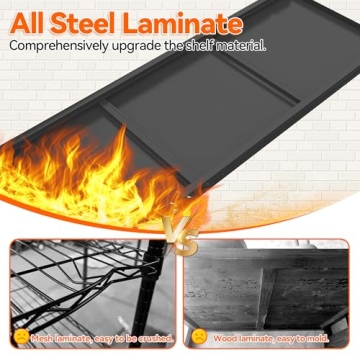 Heavy Duty 5-Tier Metal Shelving Unit for Garage