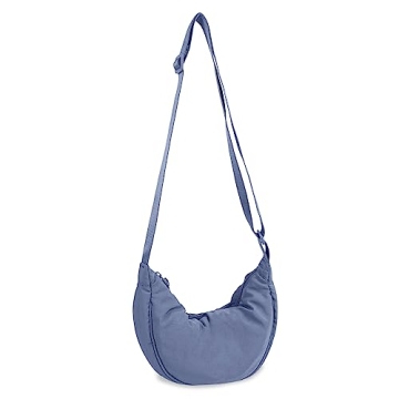 Stylish Nylon Crescent Crossbody Bag for Everyday Use or Travel