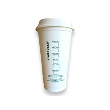 Personalized Authentic SB Reusable Coffee Cup 16 Ounces with Lid - Variety of Colors Available - Ships Free - BPA Free Plastic