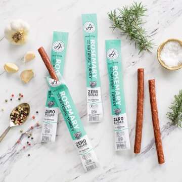 Rosemary Turkey Sticks - Natural, Gluten Free, High Protein