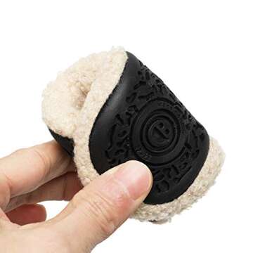 L-RUN Toddler Slippers Girls/Boys Indoor House Slippers Beige 3.5-4.5 Infant=EU20-21