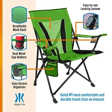 Kijaro XXL Portable Camping Chair for Ultimate Comfort