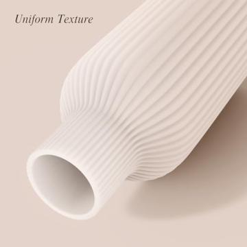 Elegant White Ceramic Flower Vase for Modern Homes