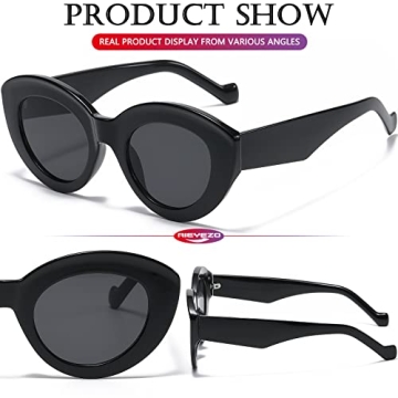 Stylish Oversized Cat Eye Sunglasses for Women - UV Protection