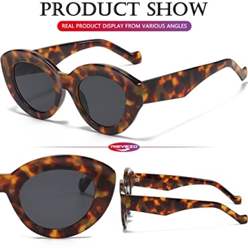 Stylish Oversized Cat Eye Sunglasses for Women - UV Protection