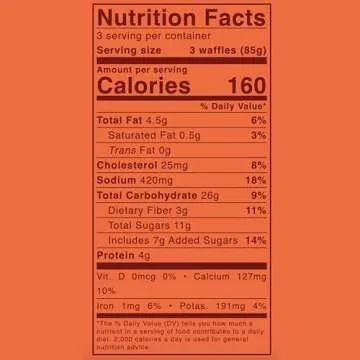 Evergreen Zucchini and Carrot Cake Waffles, 100% Whole Grain, 1 Full Combined Serving of Fruits & Veggies, Supports Gut Health, Dairy-Free, No Preservatives, 9 Frozen Waffles per Bag