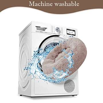 WAYIMPRESS Calming Dog Bed for Small Pets, Fluffy Cozy