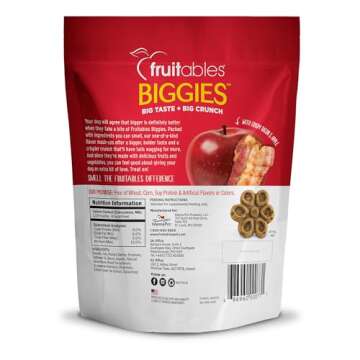 Fruitables Biggies Dog Biscuits – Crunchy Dog Biscuits Made with Pumpkin – Healthy Dog Treats Pa...