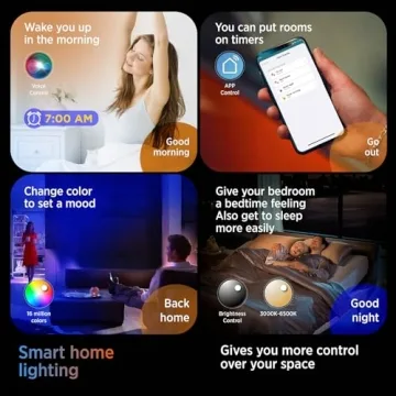 TALOYA 12 Inch Smart LED Ceiling Light with RGB