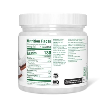 Organic Refined Coconut Oil 30 Fl Oz Amazon Fresh