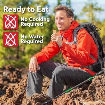 S.O.S. Rations Emergency 3600 Calorie Food Bar - 3 Day / 72 Hour Package with 5 Year Shelf Life- 5 Packs