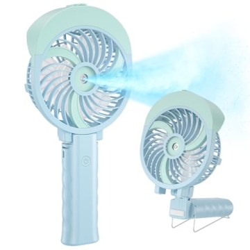 HandFan Personal Misting Fan with 55ml Tank, 3 Speeds, Rechargeable