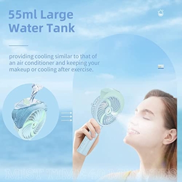 Handheld Misting Fan with 55ml Water Tank for Summer