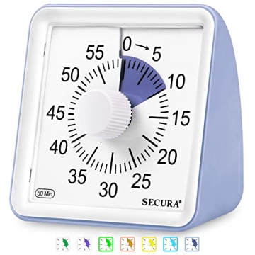 Secura 60-Minute Visual Timer for Effective Time Management